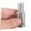 2pcs Metal Broom Handle Adapter Universal Threaded Pole Tip Durable Replacement for Mops and Brooms 4