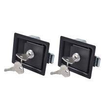 2Pcs Heavy Duty Trailer Lock Set, Weather Resistant Carbon Steel RV Latch for Tool Box and Truck