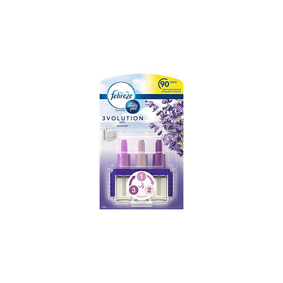 Febreze With Ambi Pur 3Volution Air Freshener Plugin Refill 20Ml Lavender