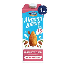 Blue Diamond Almond Breeze Unsweetened Almond Milk 8 x 1L