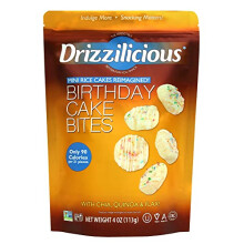 Drizzilicious Birthday Cake Mini Rice Cakes with White Chocolaty Drizzle 113g