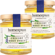 Homespun Chicory Root Syrup - Keto & Low Carb Sweetener - Low Sugar, Vegan Honey - High in Prebiotic Fibre - Diabetic Friendly, Low GI Natural Sweete