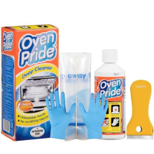 Oven Cleaner (500 ML Bottle) + Oven Hob Cleaning Tool | Non Scratch | Heavy Duty Oven Cleeaner | with Large Strong Bag for Racks, Instructions and Sa