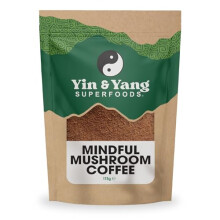 Mushroom Coffee 175g, by Yin & Yang Superfoods (35 Servings), Boost Focus & Immunity | Reishi, Lion's Mane, Brazilian Arabica Instant Coffee | Antiox