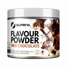 SUPRIVA Flavour Powder-Milk Chocolate, Only 4kcal/Serving, Sugar-Free Sweetener, High in Fibre, Delicious Flavour, Craving Control, Supports Weight M