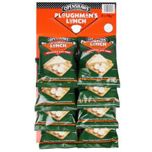 Pub Original - Ploughman's Lunch Snack Packs - Cheese, Cream Crackers and Pickled Onions - Pub Card of 8 x 38 g Packs