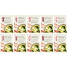 Yutaka Instant Bonito Fish Miso Soup with Toppings 7.5g (Pack of 10) | Japanese-Style Freeze-Dried Soup | with Tofu, Seaweed & Spring Onion | Gluten-