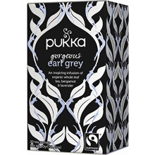 Pukka Herbs | Gorgeous Earl Grey | Organic Black Tea Infused With Dunsadle & Lavender | One Cup | 4 Packs | 80 Plant Based Biodegradable Tea Bags