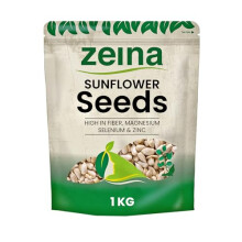 Zeina Sunflower Seed Kernels (1Kg) - Ready to Eat Naturally Gluten Free Vegan Approved Sunflower Seeds for Cooking, Baking and Healthy Snacks, Kosher