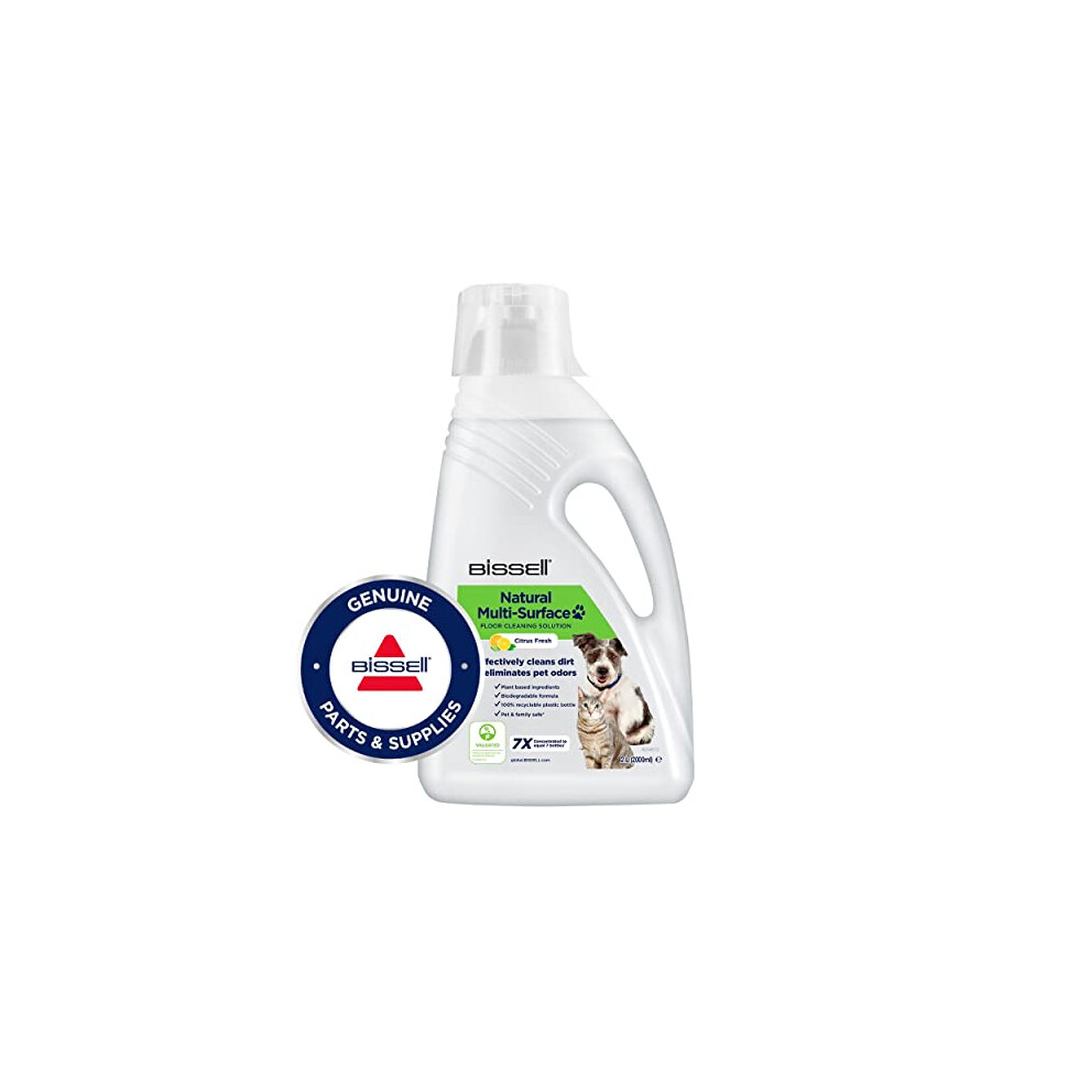 Bissell Natural Multi Surface Floor Cleaning Solution, Floor Cleaner For Crosswave, Spinwave & Hydrowave, Pet Floor Cleaner With Plant Based Cleaning