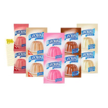 Dessert Bundle with Pearce Duff's Blancmange Strawberry, Raspberry, Butterscotch, Chocolate and Vanilla with Intrinsic Treats Shopping List Card (2 o