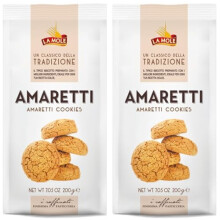 La Mole - Amaretti Biscuits (200g, Pack of 2) | Sweet & Crunchy | Gourmet Artisan Italian Biscuits | Made in Italy