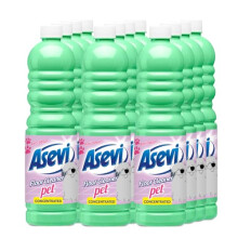 Asevi Concentrated Pet-Friendly Floor Cleaner Liquid – Fresh & Powerful Cleaning for Laminate, Stone & Hard Surfaces – Multipack 12 x 1L Bottles