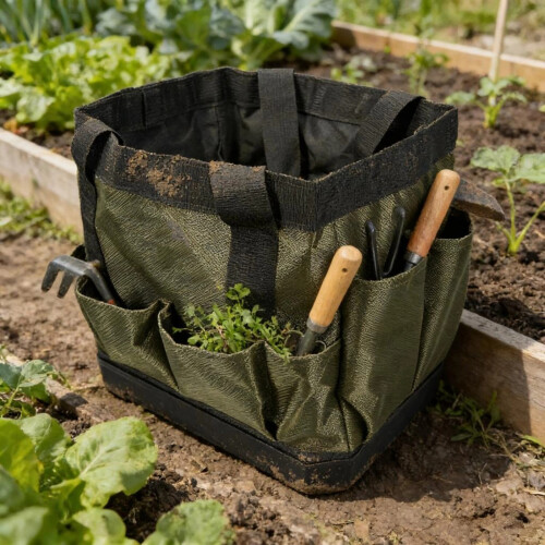 Toughly Rip Proof Garden Tool Bag With Internal Pockets For Easy 1