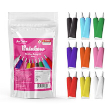 JUST CUTTERS Ready to Use Writing Icing Tubes 19g Instant Icing Pens for Cakes Biscuits Baking Multi Coloured 18 pack