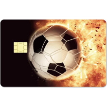 Fotboll Eld & Is Kort Hud Klistermärken Set med 4