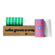 Who Gives A Crap - 100% Recycled 2 Ply Kitchen Roll (6 x Kitchen Rolls) - FSC Certified