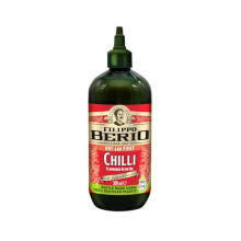 Filippo Berio Squeezable Chilli Flavoured Olive Oil 500ml – Easy-Pour Spicy Olive Oil for Pizza, Pasta, Stir-fries & Drizzling