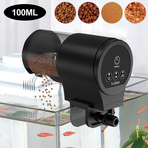 100ml Automatic Fish Feeder Adjustable Feeding Quantity For Aquarium Fish Tank