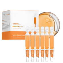 Triple Collagen & Vitamin C Serum, Collagen Moisturiser, Single-Use Vials Anti Aging & Smooth Wrinkle, Skincare For All Skin Type 30x1.5ml Ampoul
