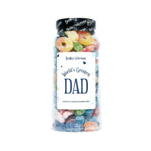 World's Greatest Dad Sweet Jar - Fathers Day Sweets - Birthday & Christmas Origi