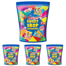 Swizzels SWEET SHOP FAVOURITES POUCH, 375g (Pack of 4)