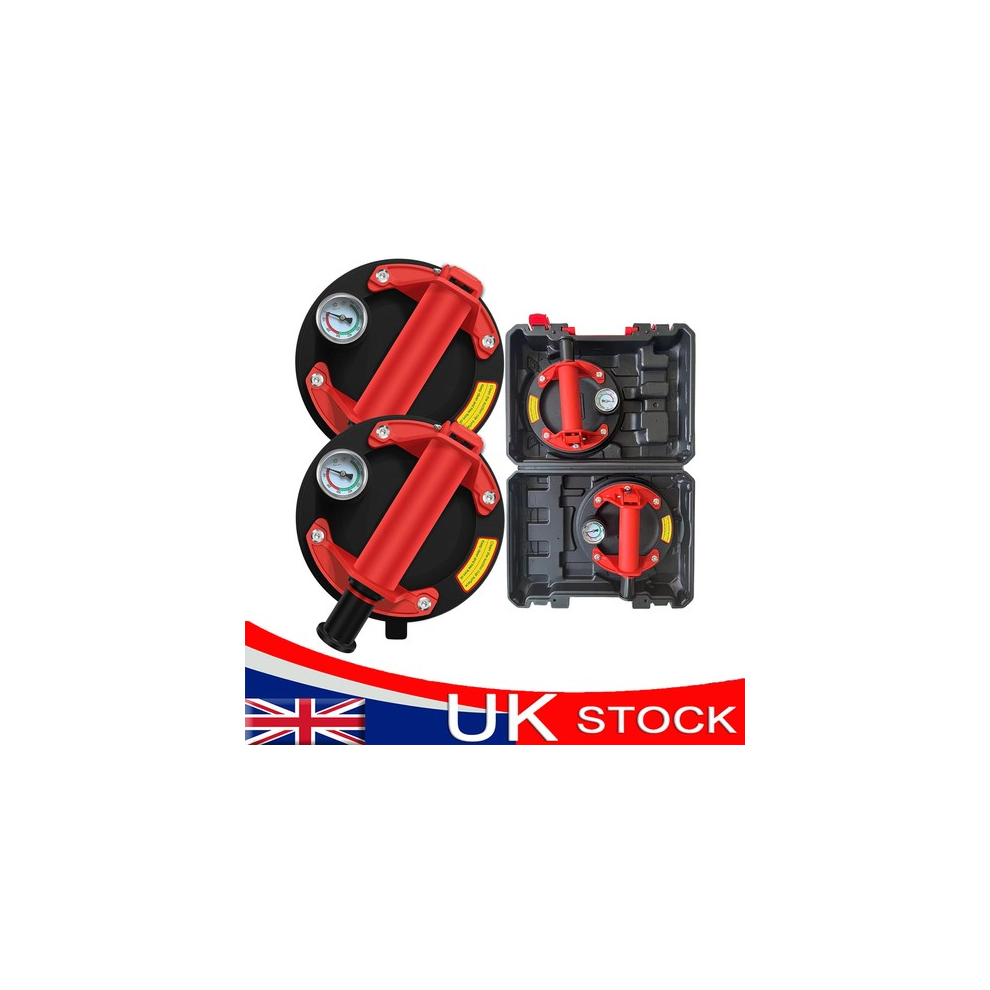 2X 8" Vacuum Suction Cup For Glass Tile Strong 200Kg Bearing Pads Lifter Sucker 11272120