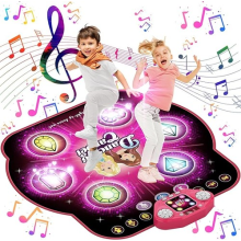 Bluetooth Dance Mat Toys Light Up Music Dance Mats 27 Levels Play Mat for Kids