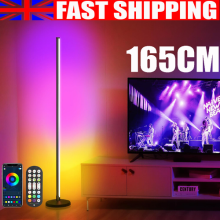 RGB Colour Changing LED Corner Floor Lamp Modern Atmosphere Night Light +Remote