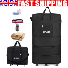 31" 6 Wheel Large Lightweight Luggage Expandable Foldable Travel Storage Bag
