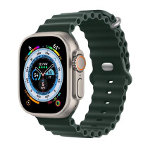 HdanMole Silicone Ocean Strap Compatible with Apple Watch Ultra 3 2 1 49mm 46mm 45mm 44mm 42mm 41mm 40mm 38mm, Sport Band for iwatch Series 11 10
