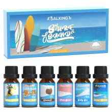 SALKING Surf & Sand Fragrance Oils, Essential Oils Gift Set, Diffuser Oils, Scented Oils for Soaps Candle Making -Ocean Breeze, Salty Sea, Pink S