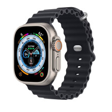 HdanMole Silicone Ocean Strap Compatible with Apple Watch Ultra 3 2 1 49mm 46mm 45mm 44mm 42mm 41mm 40mm 38mm, Soft Sport Band for iwatch Series
