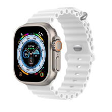 HdanMole Silicone Ocean Strap Compatible with Apple Watch Ultra 3 2 1 49mm 46mm 45mm 44mm 42mm 41mm 40mm 38mm, Soft Sport Band for iwatch Series