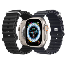 NUKELOLO 2 Pack Ocean Strap Compatible with Apple Watch Ultra 3 2 1 49mm, Sport Bands 46mm 45mm 44mm Men Women, Silicone Band for iWatch Series 1