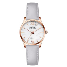 VXFAIZY Ladies Simplicity Watch Water Resistant Casual Watch for Women (Grey)