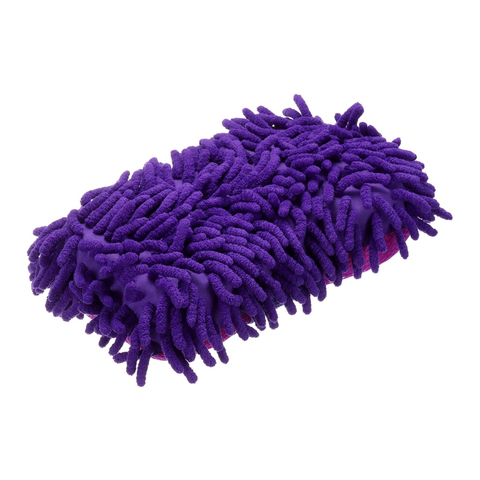 Chenille Microfiber Car Wash Sponge Mitt Scratch Absorbency For Cars Trucks Suvs Boats Rvs Purple 9330225739821