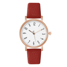 OFFCUP Women's Leather Quartz Watch, Leather Strap Ladies Watches, Analog Quartz Watches with White Dial, 3 Hand Quartz Watch, Premium Fashion Wr