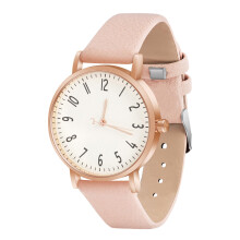 OFFCUP Women's Leather Quartz Watch, Leather Strap Ladies Watches, Analog Quartz Watches with White Dial, 3 Hand Quartz Watch, Premium Fashion Wr