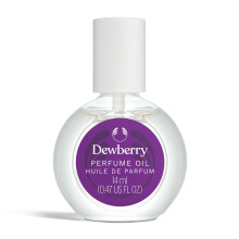 The Body Shop Dewberry Perfume Oil 14ml, Concentrated Long Lasting Fragrance for Pulse Points, Fruity Floral Retro Scent with Cedarwood and Musk,