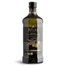 A ATLAS OLIVE OILS Organic Cold Press Extra Virgin Olive Oil with Polyphenol Rich, Newly Harvested Unprocessed from One Single Family Farm Cold P