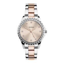 Sekonda Women's Quartz Watch with Rose Gold Dial Analogue Display and Multi-Colour Bracelet 4254.27