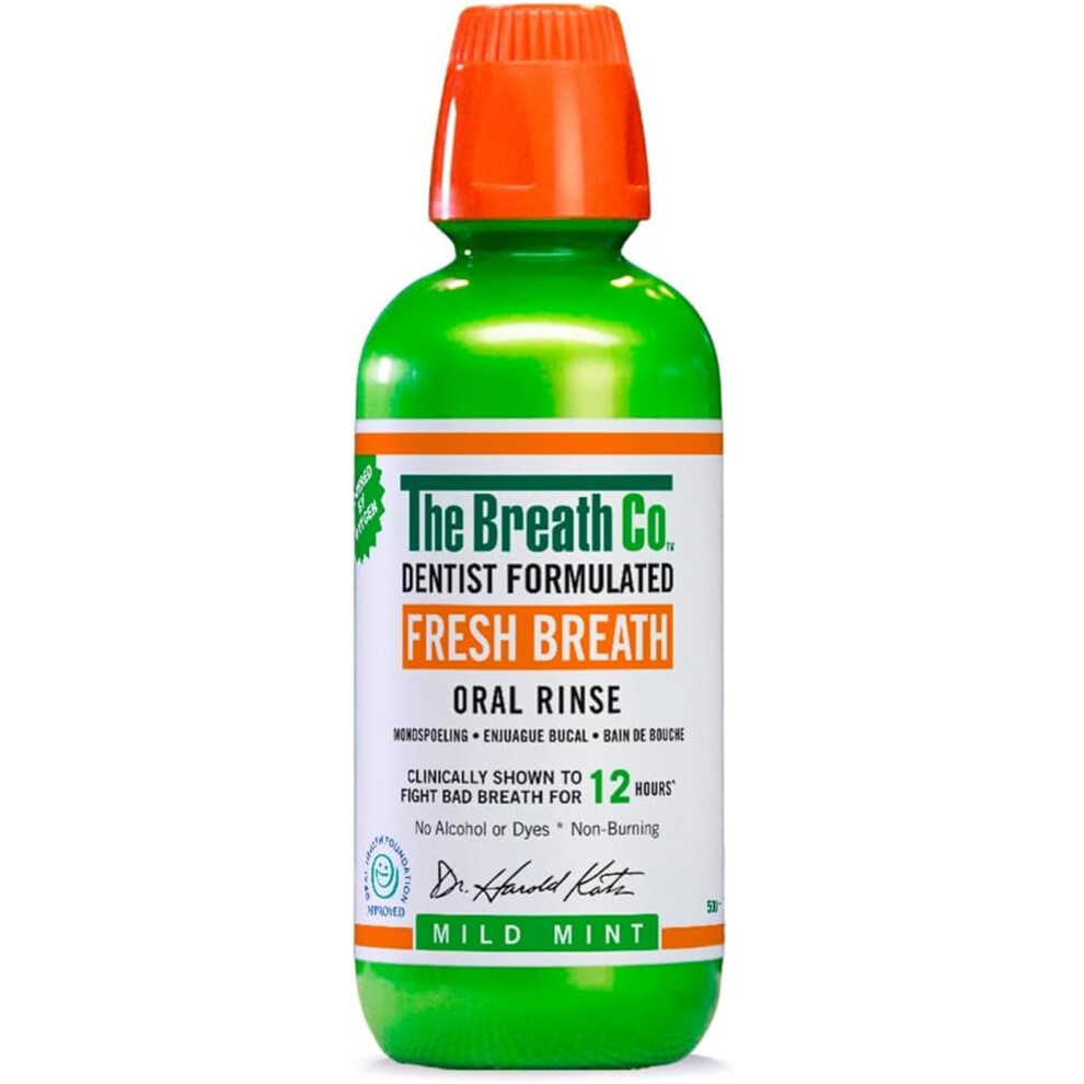 The Breath Co. Alcohol Free Mouthwash - Dentist Formulated Oral Rinse