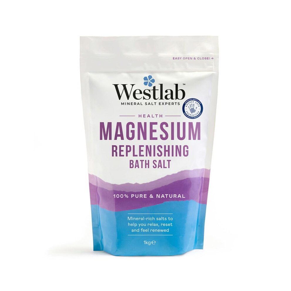 Westlab Magnesium Flakes 1Kg - Support Symptoms Of Magnesium Deficiency. Soothe & Support Muscle Tension, Headaches, Insomnia, Fatigue & Cramps. Spor