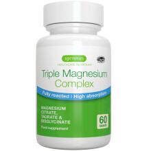Igennus Superior Fully Reacted Triple Magnesium Complex, 262mg Body-Ready Elemental Magnesium, Glycinate, Citrate & Taurate Blend, Clean Label &