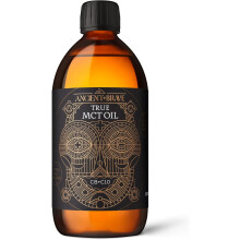Ancient + Brave True MCT Oil 500ml - High C8 & C10 Blend, 100% Coconut Oil, Sustainably Sourced - Perfect for Keto, Fasting - Vegan - Add to Coffee,
