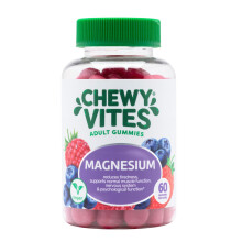 Chewy Vites Adult Gummies Magnesium Citrate 736mg Offering 82.5mg of Elemental Magnesium, 60 Vitamin Gummies, 2 Months Supply, Real Fruit Juice,