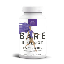 Bare Biology Ready & Rested Magnesium Glycinate Capsules – 60 Day Supply – Magnesium Supplements to Support Nervous System, Energy Regulation & M