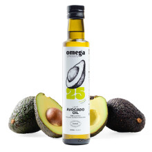 Omega Pressery Avocado Oil for Cooking - 250 ml | Neutral Flavour | High Smoke P