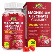 Magnesium Glycinate Gummies 600mg – Sugar-Free High Absorption Magnesium with L-Threonate, Supports Relaxation, Calm & Restful Sleep, with Vitami